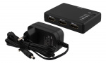 DELTACO HDMI-splitter, 1x HDMI inn, 4x HDMI ut, 6,75 Gbit/s, svart