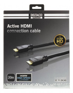 DELTACO PRIME aktiv HDMI-kabel, 20m, 4K 60Hz, Spectra, svart DELTACO PRIME aktiv HDMI-kabel, 20m, 4K 60Hz, Spectra, svart