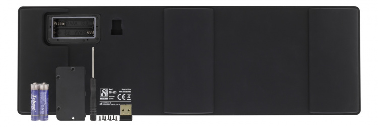 DELTACO trådløst silikontastatur med berøringsplate, IP68, svart