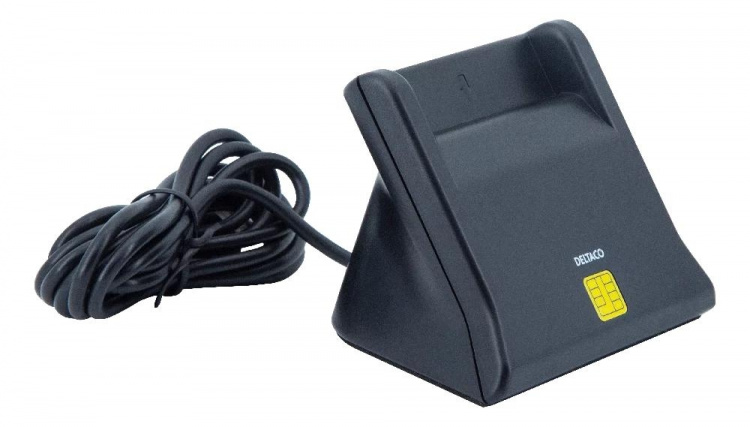 DELTACO UCR-156 Smartkortleser, USB, svart DELTACO UCR-156 Smartkortleser, USB, svart