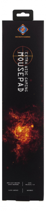 DELTACO GAMING Ekstra bred Gaming musematte, 900mm, svart DELTACO GAMING Ekstra bred Gaming musematte, 900mm, svart