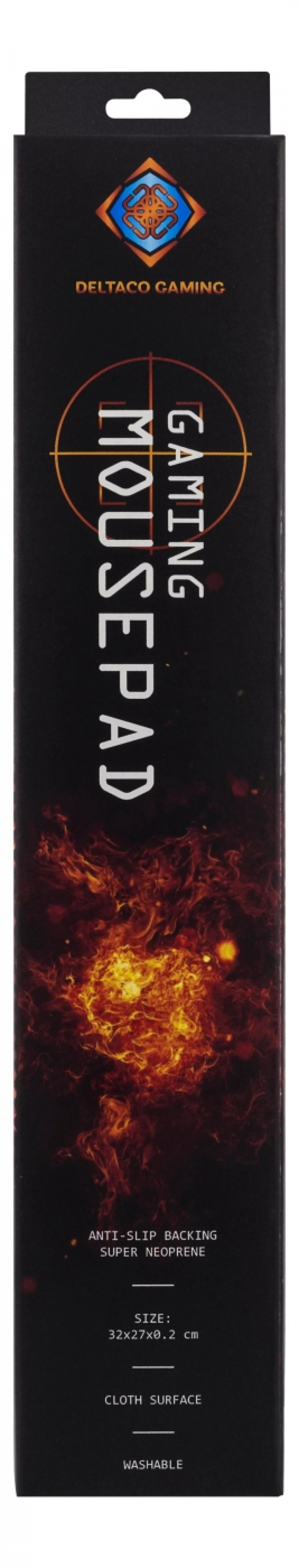 DELTACO GAMING musematte i neopren, 2 mm tynn, svart DELTACO GAMING musematte i neopren, 2 mm tynn, svart