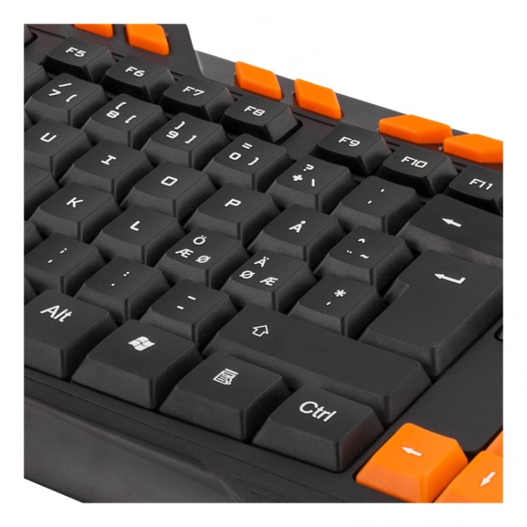 DELTACO GAMING tastatur, anti-ghosting, USB, nordisk, svart/oransje DELTACO GAMING tastatur, anti-ghosting, USB, nordisk, svart/oransje