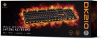 DELTACO GAMING tastatur med membranbryter, nordisk layout, oransje belysning