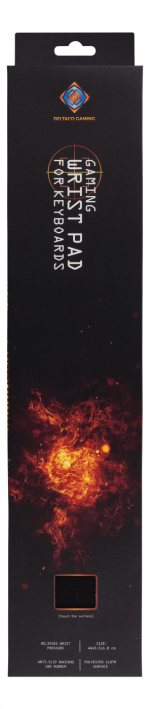 DELTACO GAMING Wristpad Large, 18mm høyde, svart DELTACO GAMING Wristpad Large, 18mm høyde, svart