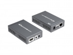 HDMI-forsterker over Ethernet, 70 m, PoE, HDBase T, svart