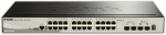 D-Link Gigabit SmartPro-svitsj, 24xRJ45, 4x10G SFP+, metall, 1U, 19