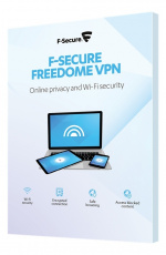 F-Secure Freedome VPN, (1 år, 3 mobiler/nettbrett), ubegrenset data,