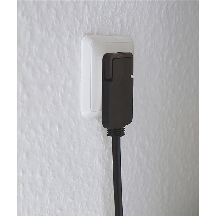Extension socket Comfort-Line 6-Vei 2.00 m Sort - Beskyttende Kontakt