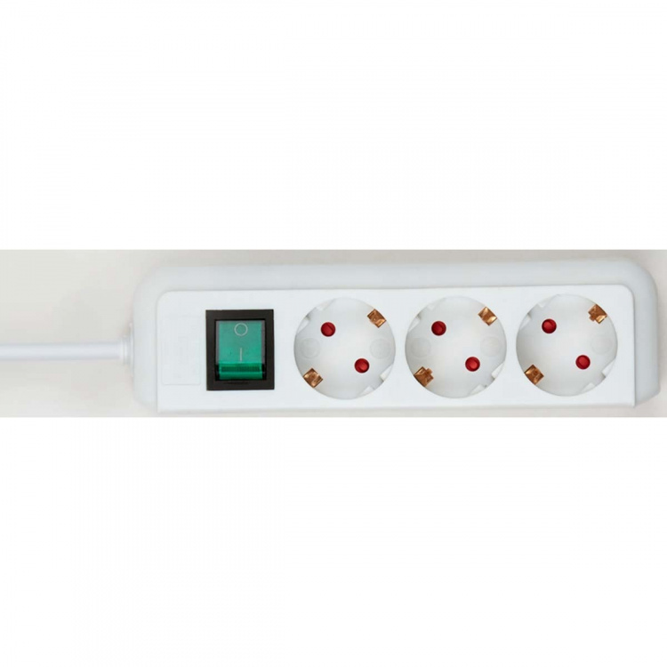 brennenstuhl Extension socket Eco-Line 3-Vei 3.00 m Hvit - Beskyttende Kontakt TYPE F