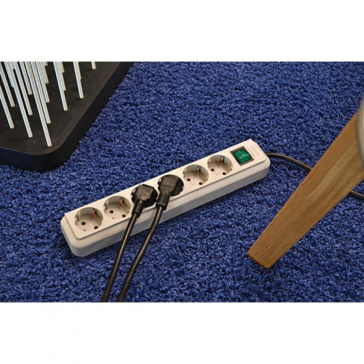 brennenstuhl Extension socket Eco-Line 3-Vei 3.00 m Hvit - Beskyttende Kontakt TYPE F