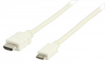 Valueline High Speed HDMI-Kabel med Ethernet HDMI Kontakt - HDMI Mini Han 1.00 m Hvit