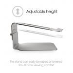 Desire2 Laptopstativ Riser Elevator Justerbar Universal Sølv Desire2 Laptopstativ Riser Elevator Justerbar Universal Sølv