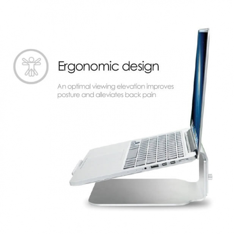 Desire2 Laptopstativ Riser Elevator Justerbar Universal Sølv Desire2 Laptopstativ Riser Elevator Justerbar Universal Sølv