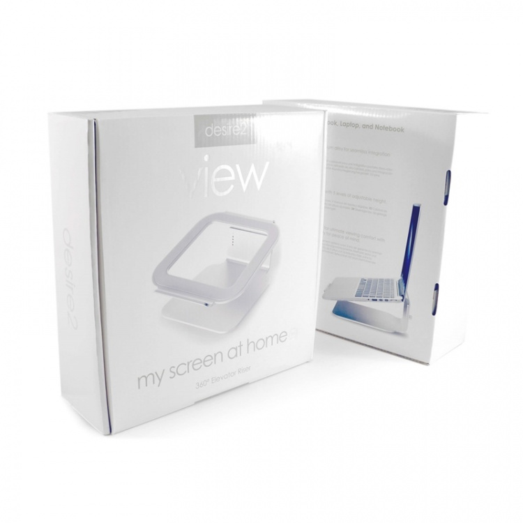 Desire2 Laptopstativ Riser Elevator Justerbar Universal Sølv Desire2 Laptopstativ Riser Elevator Justerbar Universal Sølv