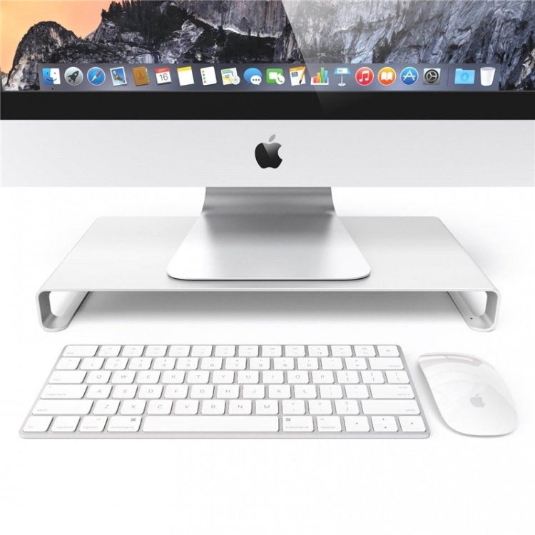 Desire2 Monitorstativ Universal Sølv