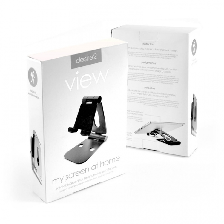 Desire2 Skrivebordsstativ Tablet og Mobil Svart