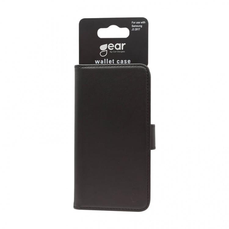 GEAR Lommebokdeksel Svart - Samsung J3 2017