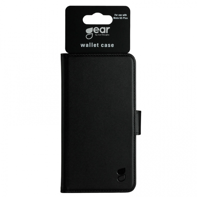 Gear Lommebokveske Moto G5 PLUS Svart Gear Lommebokveske Moto G5 PLUS Svart
