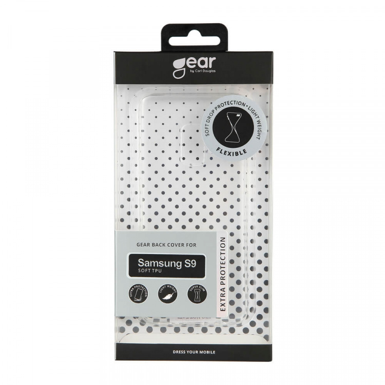 Gear Mobildeksel TPU Transparent - Samsung S9