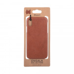 Onsala COLLECTION Mobildeksel Skinn Brun iPhoneX/Xs