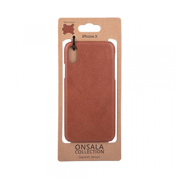 Onsala COLLECTION Mobildeksel Skinn Brun iPhoneX/Xs