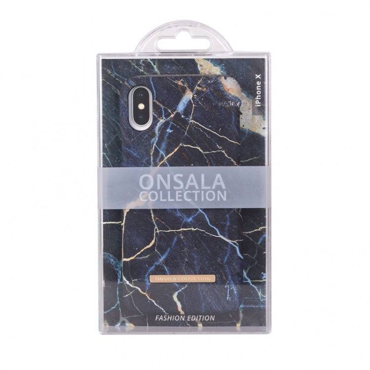 Onsala COLLECTION Mobildeksel Soft Black Galaxy Marble iPhoneX/Xs Onsala COLLECTION Mobildeksel Soft Black Galaxy Marble iPhoneX/Xs