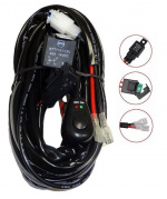 Relékabelsett 40A med bryter, for LED-ramper og tilleggslys Relékabelsett 40A med bryter, for LED-ramper og tilleggslys