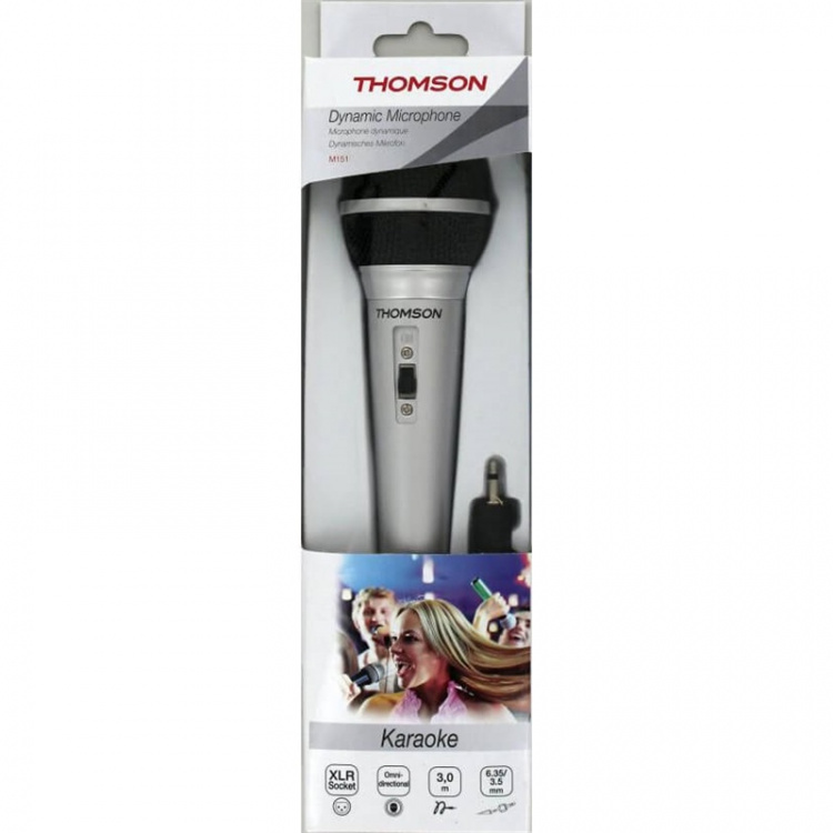 Hama Mikrofon Dynamisk M151 XLR Karaoke Sølv Hama Mikrofon Dynamisk M151 XLR Karaoke Sølv