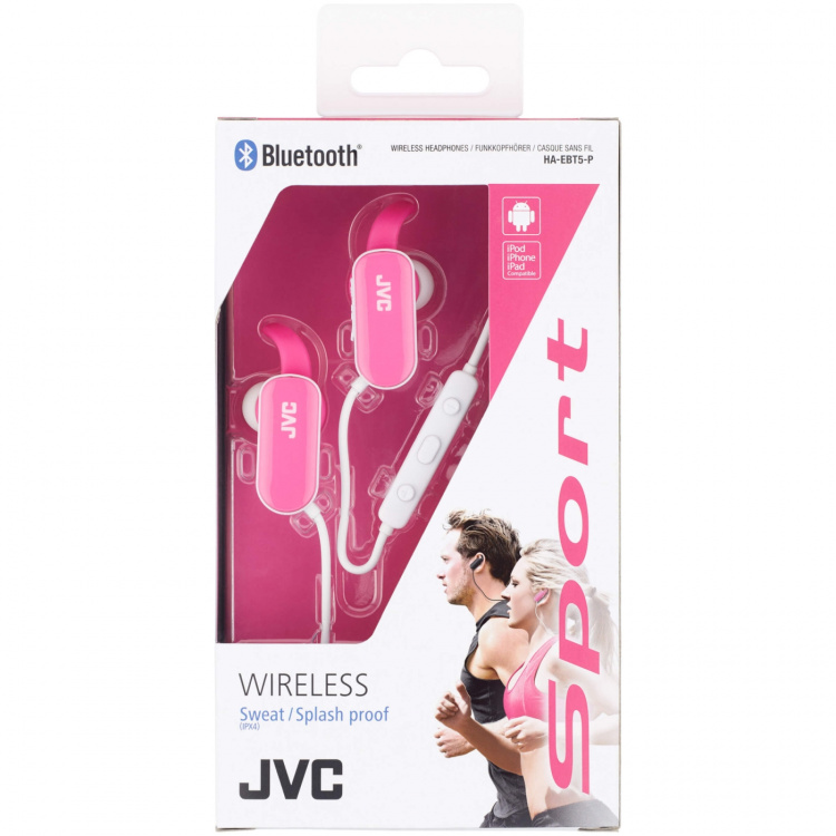 JVC Øreplugger EBT5 Bluetooth In-Ear Rosa