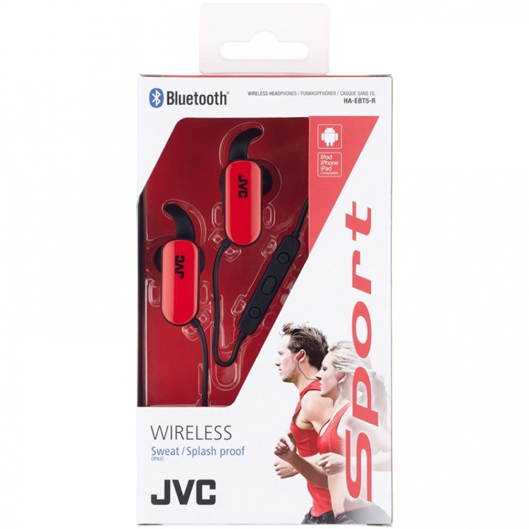 JVC Øreplugger EBT5 Bluetooth In-Ear Rød