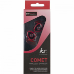 KitSound Øreplugger Comet In-Ear True Wireless Rød