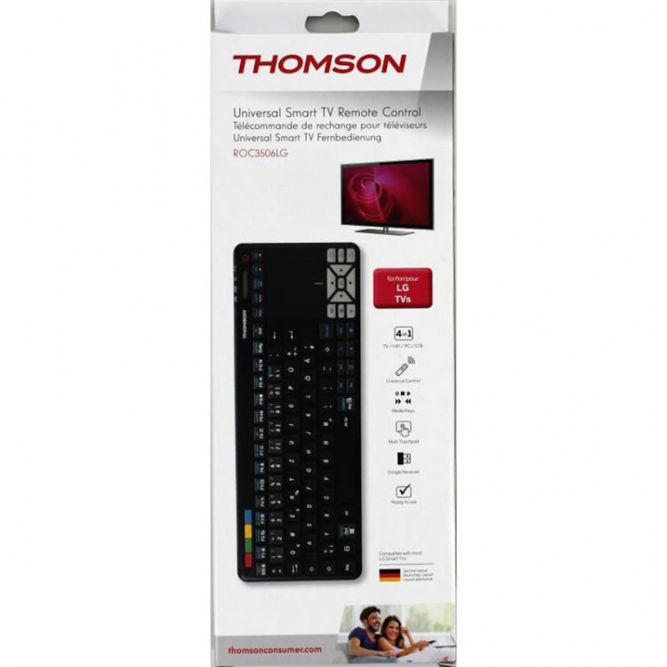 Thomson SMART TV Fjernkontrroll 4in1 LG Samt Keyboard Nordisk Layout