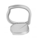 Gear MobilRing Løv Sølv Matt Fingerholder med Stativfunksjon