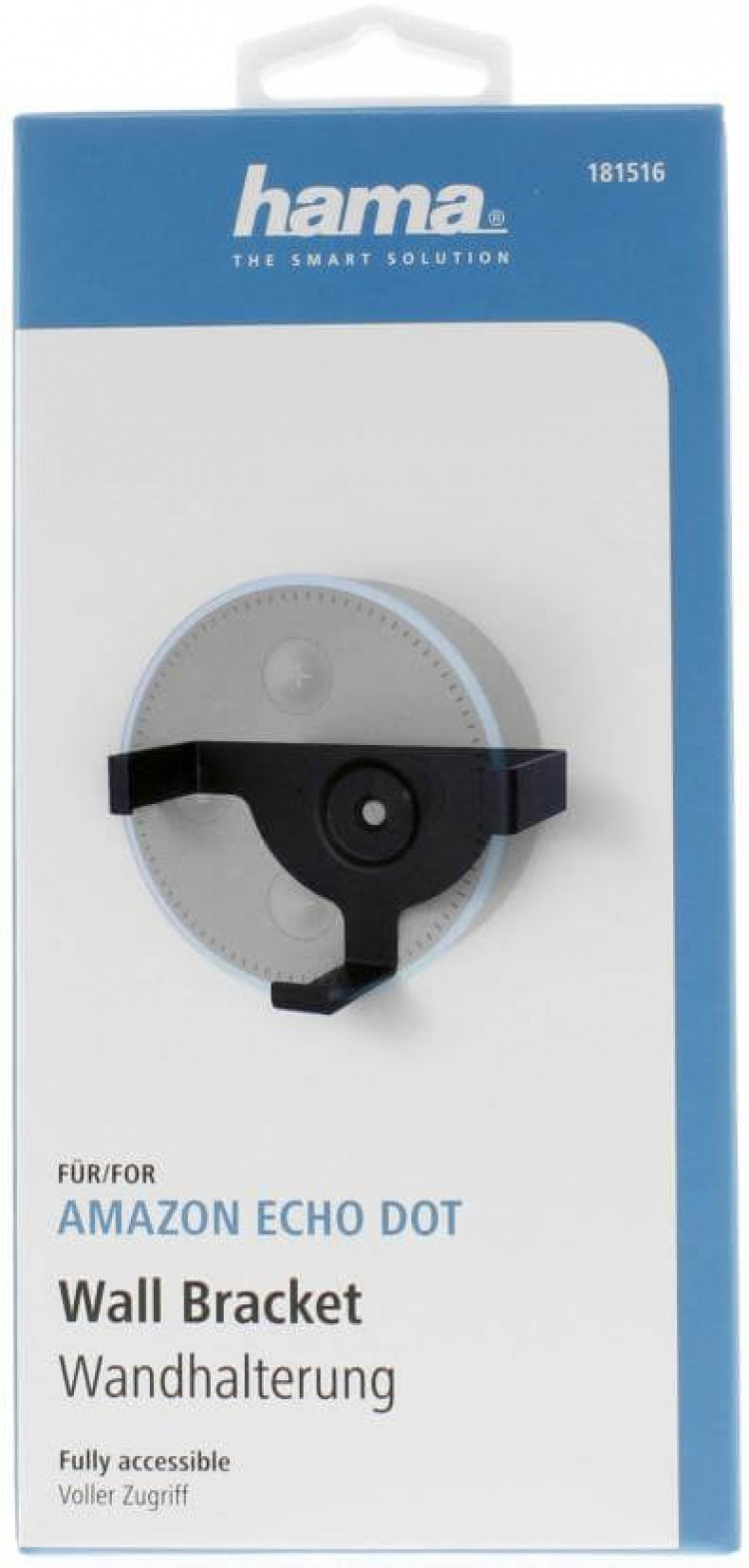 Hama Veggfeste for Amazon Echo Dot (2:a Gen) Svart Hama Veggfeste for Amazon Echo Dot (2:a Gen) Svart