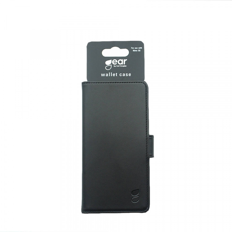 Gear Lommebokveske Moto G6 Svart Gear Lommebokveske Moto G6 Svart