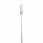 Gear Rund ladekabel Lightning til USB-A 2m Hvit MFI