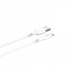 Gear Rund ladekabel Lightning til USB-A 2m Hvit MFI