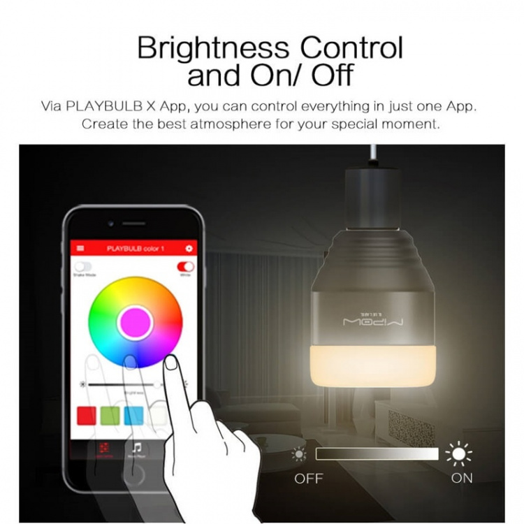 MiPow Playbulb Smart Hvit RGB BT 280lumen 5W E27