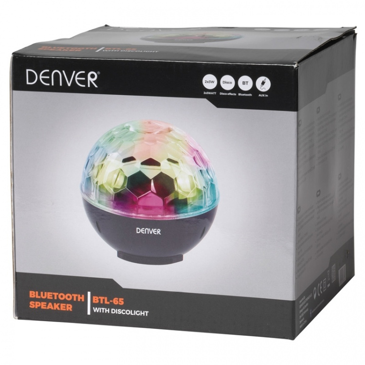 Denver Bluetooth-høyttaler med lys Denver Bluetooth-høyttaler med lys