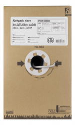 DELTACO U/UTP Cat6 stigerørsinstallasjonskabel, 305m boks, 250MHz, Delta-c DELTACO U/UTP Cat6 stigerørsinstallasjonskabel, 305m boks, 250MHz, Delta-c