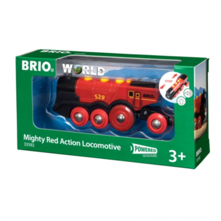 Brio 33592 Rødt Action-lokomotiv