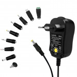 LogiLink Strømadapter 230V-> 3-12V 1A 12W LogiLink Strømadapter 230V-> 3-12V 1A 12W