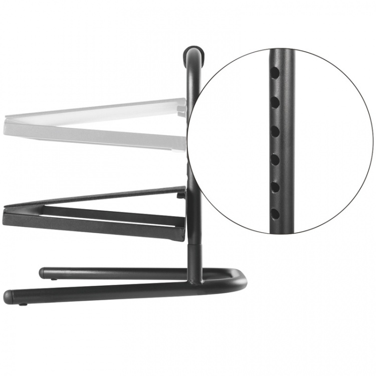 LogiLink Fotstøtte - justerbar