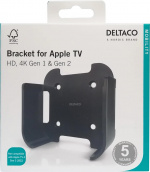 DELTACO veggfeste for 1. og 2. generasjon Apple TV, svart DELTACO veggfeste for 1. og 2. generasjon Apple TV, svart