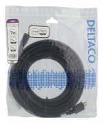 DELTACO Høyhastighets HDMI-kabel, 7 m, Ethernet, 4K UHD, svart DELTACO Høyhastighets HDMI-kabel, 7 m, Ethernet, 4K UHD, svart