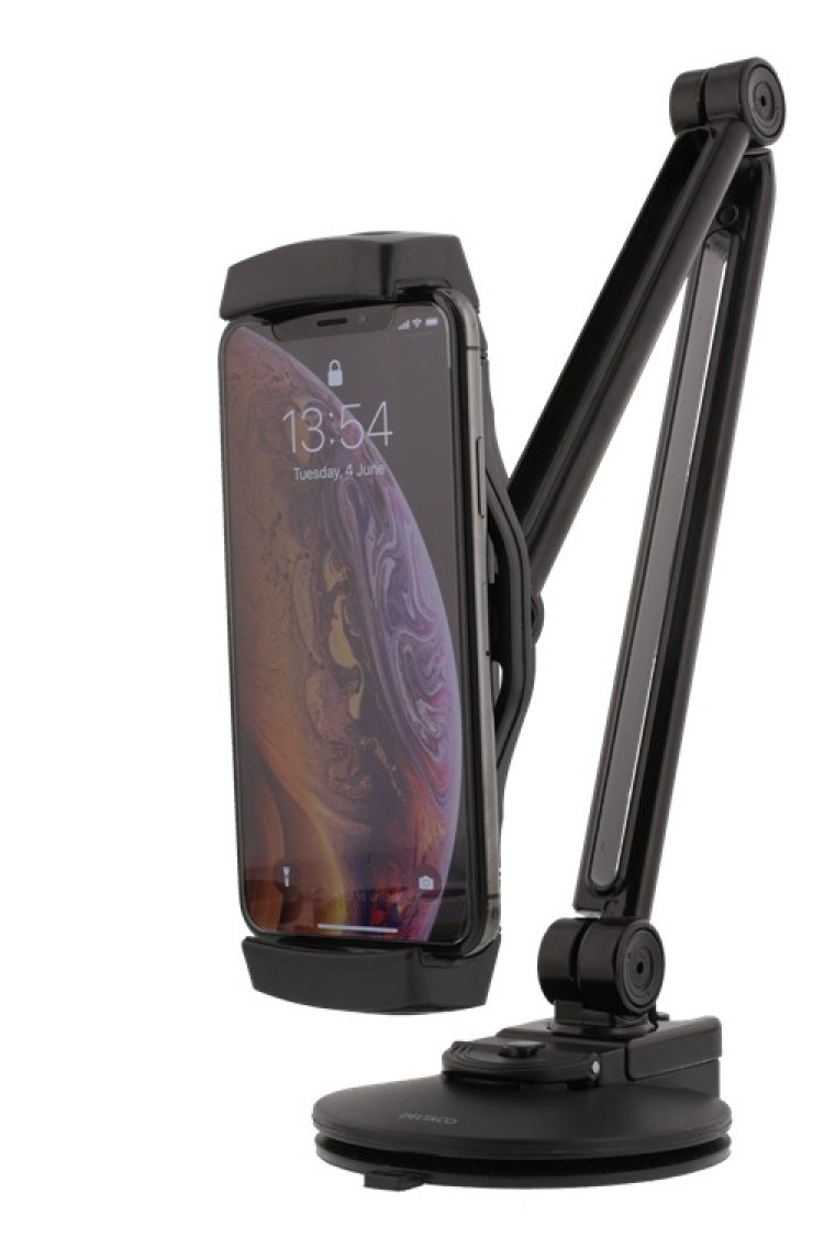 To i ett stativ for smarttelefoner og nettbrett, sugekopp, 4