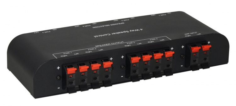 4-veis høyttalerbryter med klemmer