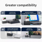 Ekstern harddiskdokk, USB-B, 3,5