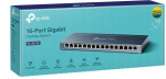 TP-LINK 16-ports stasjonær svitsj, Gigabit, plug and play, hvit TP-LINK 16-ports stasjonær svitsj, Gigabit, plug and play, hvit